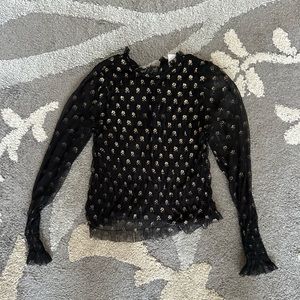 Zara black blouse